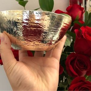 NEW| Silver Plated Glass Small Bowl